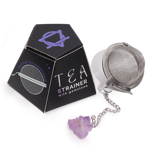 Raw Crystal Gemstone Tea Strainer